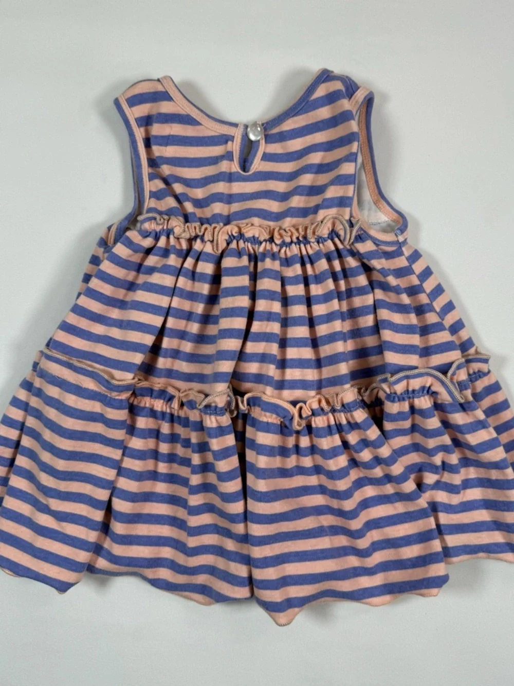 MARIE NICOLE CLOTHING Striped Ruffle Sleeveless Play Dress Spring Casual‎ Size 4